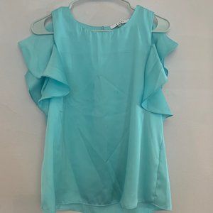 Sioni Ruffle Short Sleeve Blouse